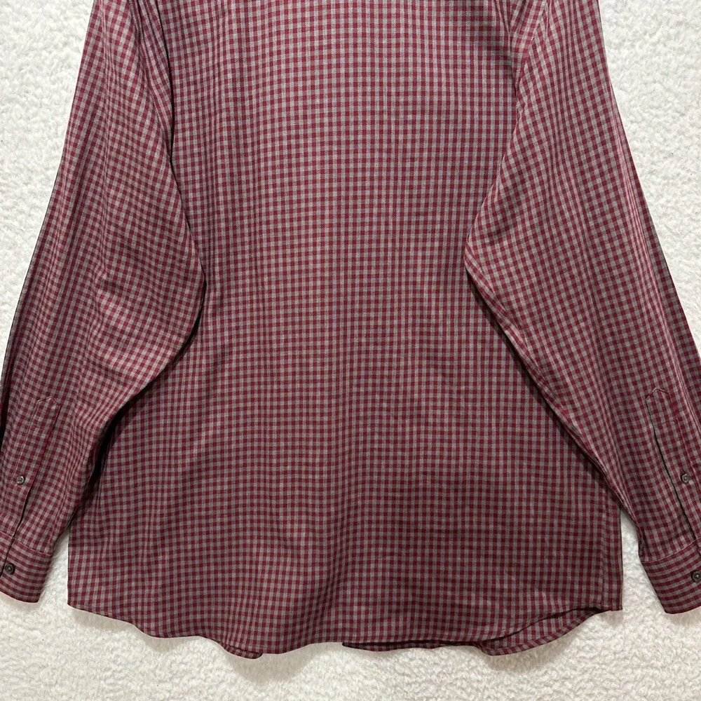 Banana Republic Checked Wrinkle-Resistant Slim-Fit Button Down Long Sleeve Shirt